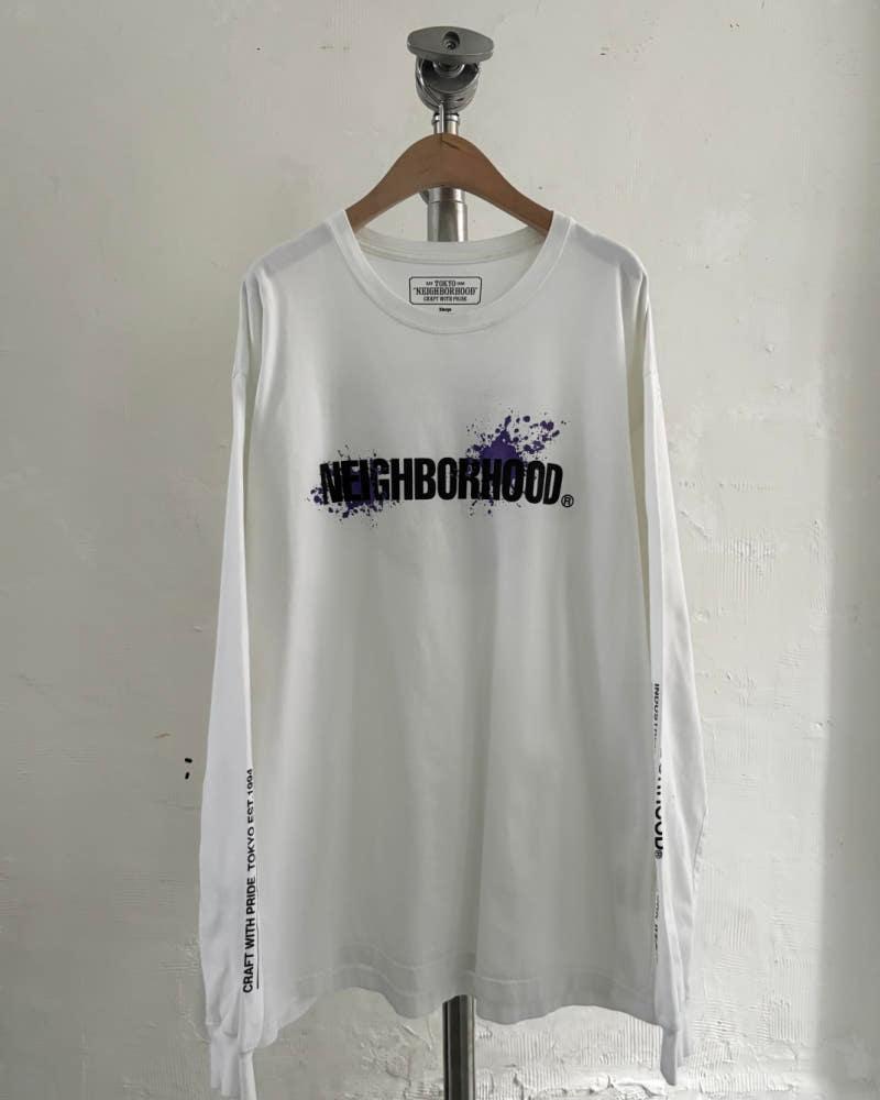 NEIGHBORHOOD® 네이버후드 화이트 로고 롱슬리브 3