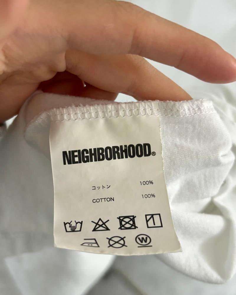 NEIGHBORHOOD® 네이버후드 화이트 로고 롱슬리브 10