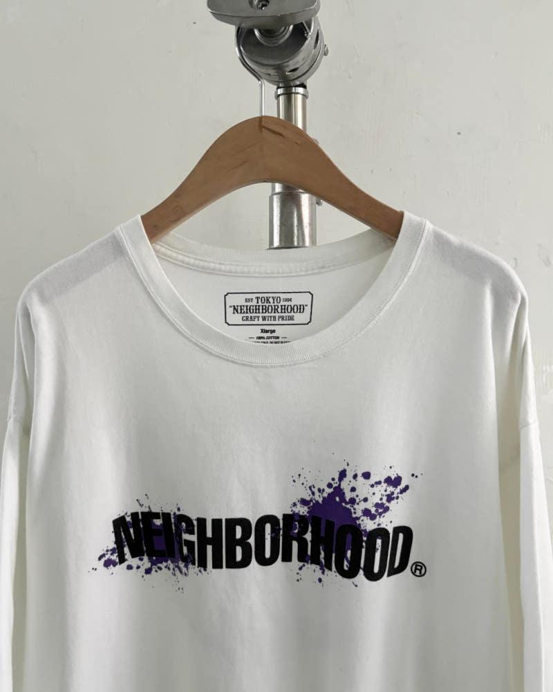 NEIGHBORHOOD® 네이버후드 화이트 로고 롱슬리브 4