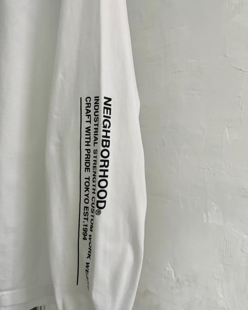 NEIGHBORHOOD® 네이버후드 화이트 로고 롱슬리브 7