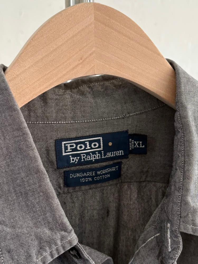 Polo 폴로랄프로렌 00‘s 차콜 던가리 워크 셔츠 5
