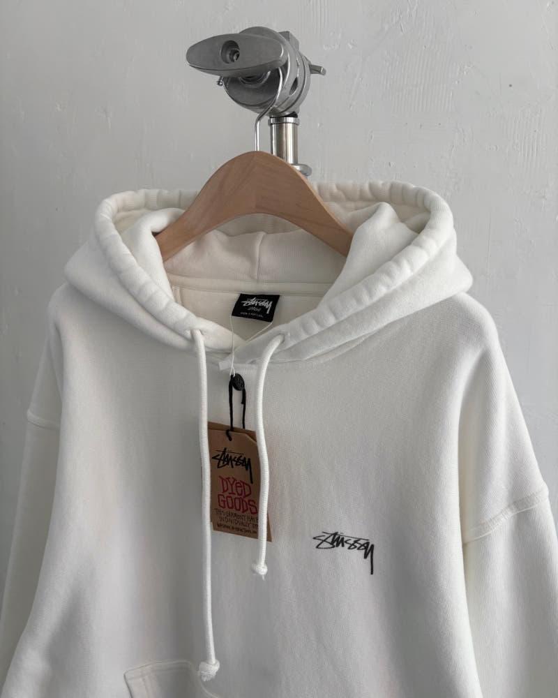 Stussy 스투시 화이트 컬러 로고 후드티 4