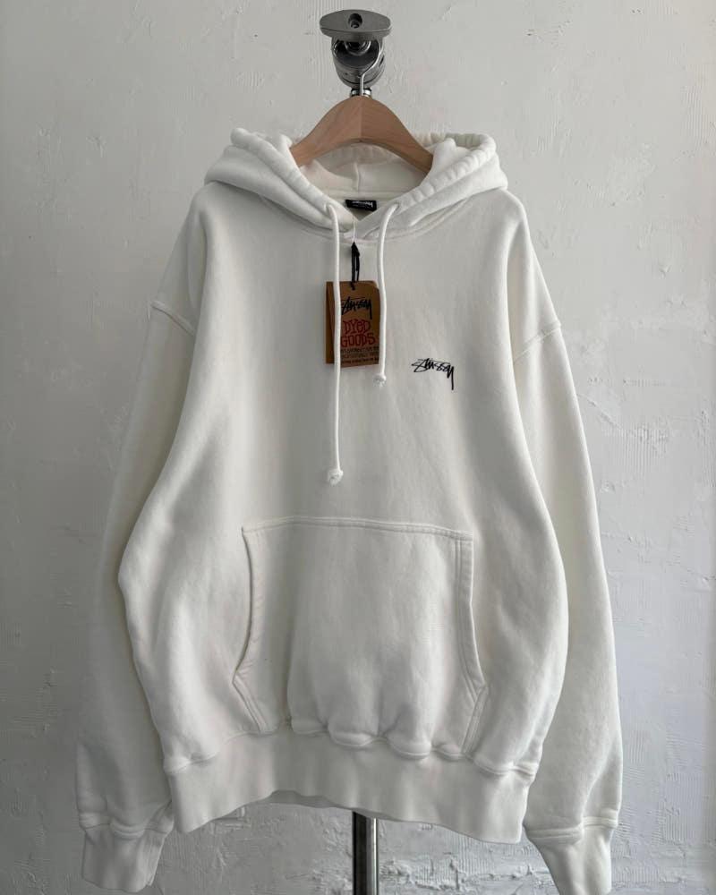 Stussy 스투시 화이트 컬러 로고 후드티 3