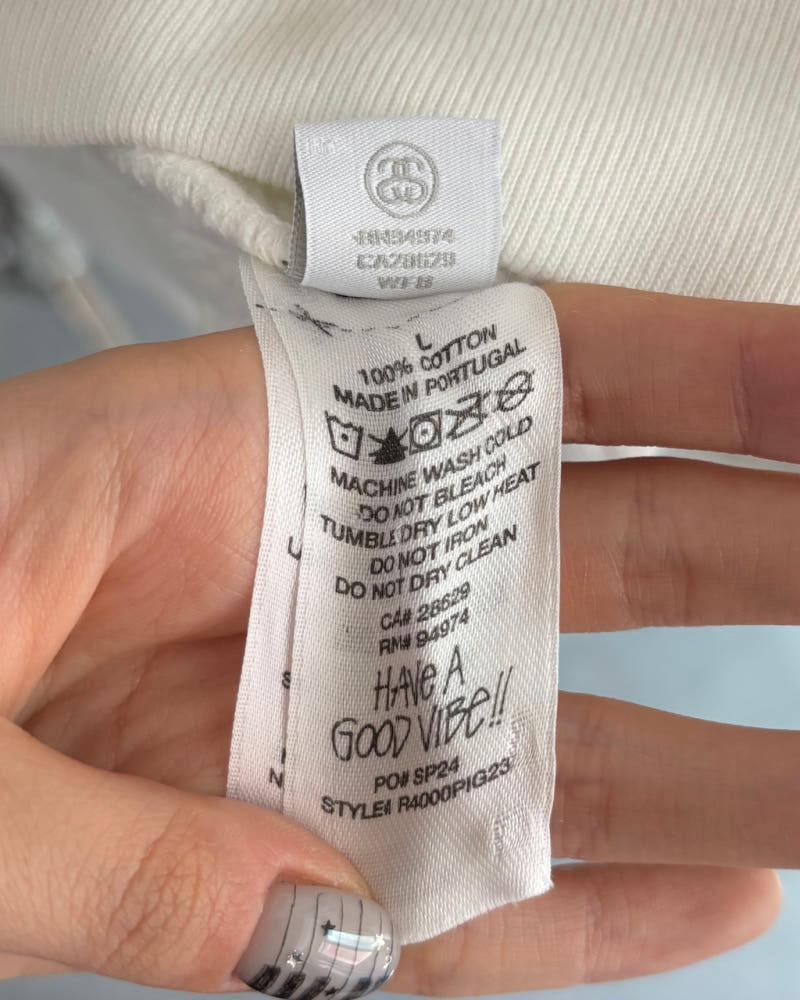 Stussy 스투시 화이트 컬러 로고 후드티 9