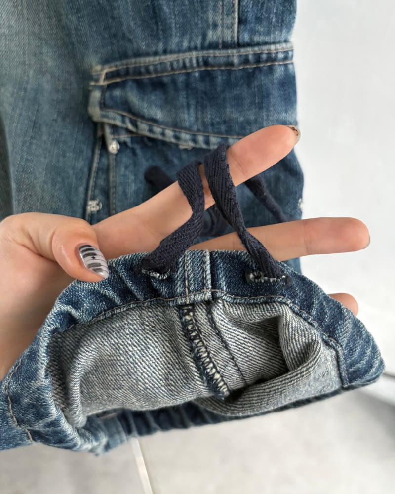 Stussy 스투시 00‘s 로고 데님 카고 숏츠 7