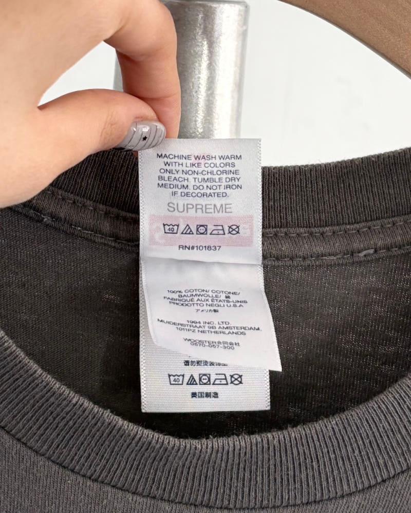 Supreme 슈프림 차콜 컬러 파운드 로고 티셔츠 7