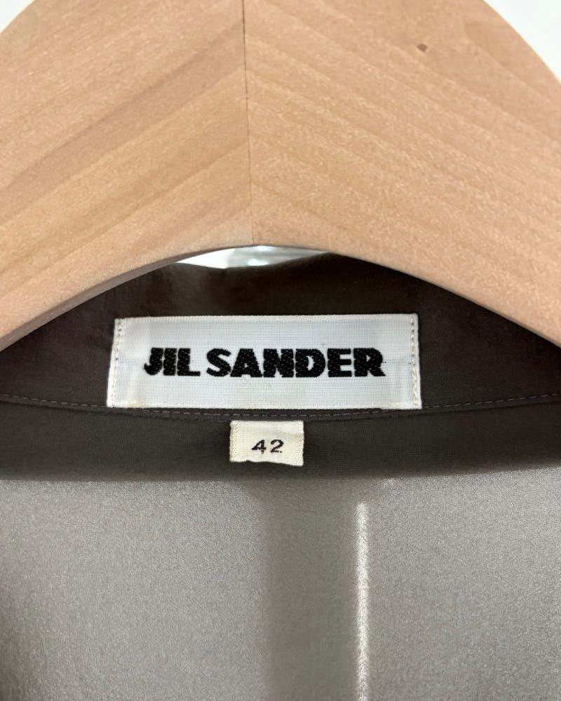 Jil Sander 질샌더 카키 실크 셔츠 6