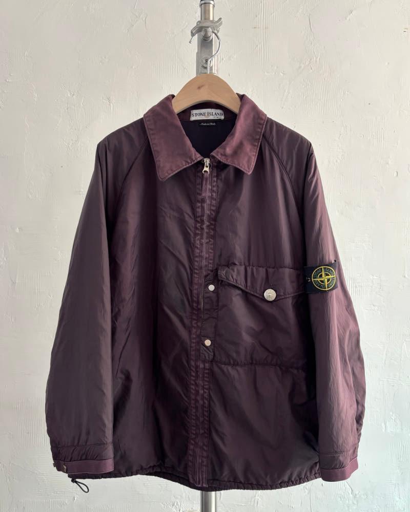 Stone Island 스톤아일랜드 아카이브 00AW 퍼플 컬러 와펜 봄버 자켓 3