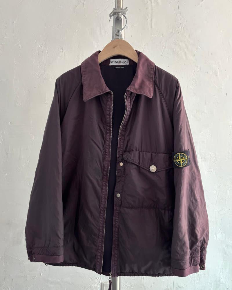 Stone Island 스톤아일랜드 아카이브 00AW 퍼플 컬러 와펜 봄버 자켓 8