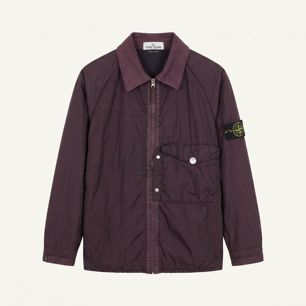 Stone Island 스톤아일랜드 아카이브 00AW 퍼플 컬러 와펜 봄버 자켓 1