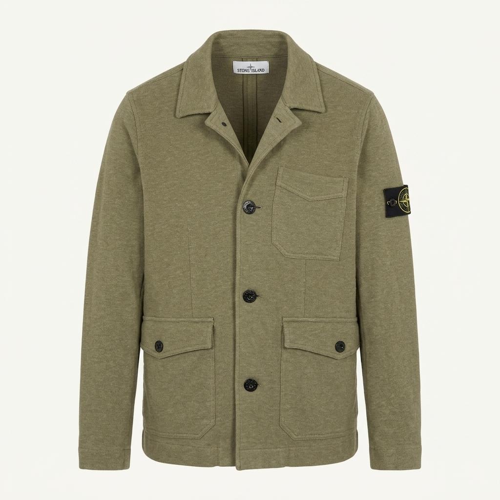 Stone Island 스톤아일랜드 올리브 그린 컬러 카라 필드 자켓 1