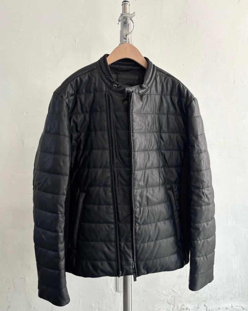 (새상품) Armani Exchange 아르마니 익스체인지 블랙 컬러 가죽 퀄팅 자켓 4