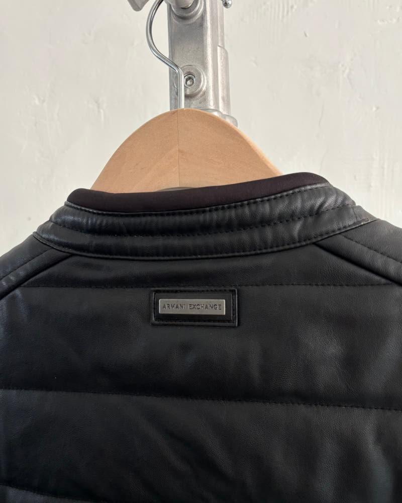 (새상품) Armani Exchange 아르마니 익스체인지 블랙 컬러 가죽 퀄팅 자켓 8