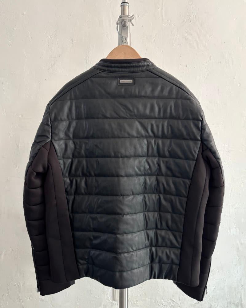 (새상품) Armani Exchange 아르마니 익스체인지 블랙 컬러 가죽 퀄팅 자켓 7