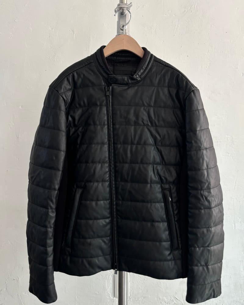 (새상품) Armani Exchange 아르마니 익스체인지 블랙 컬러 가죽 퀄팅 자켓 3