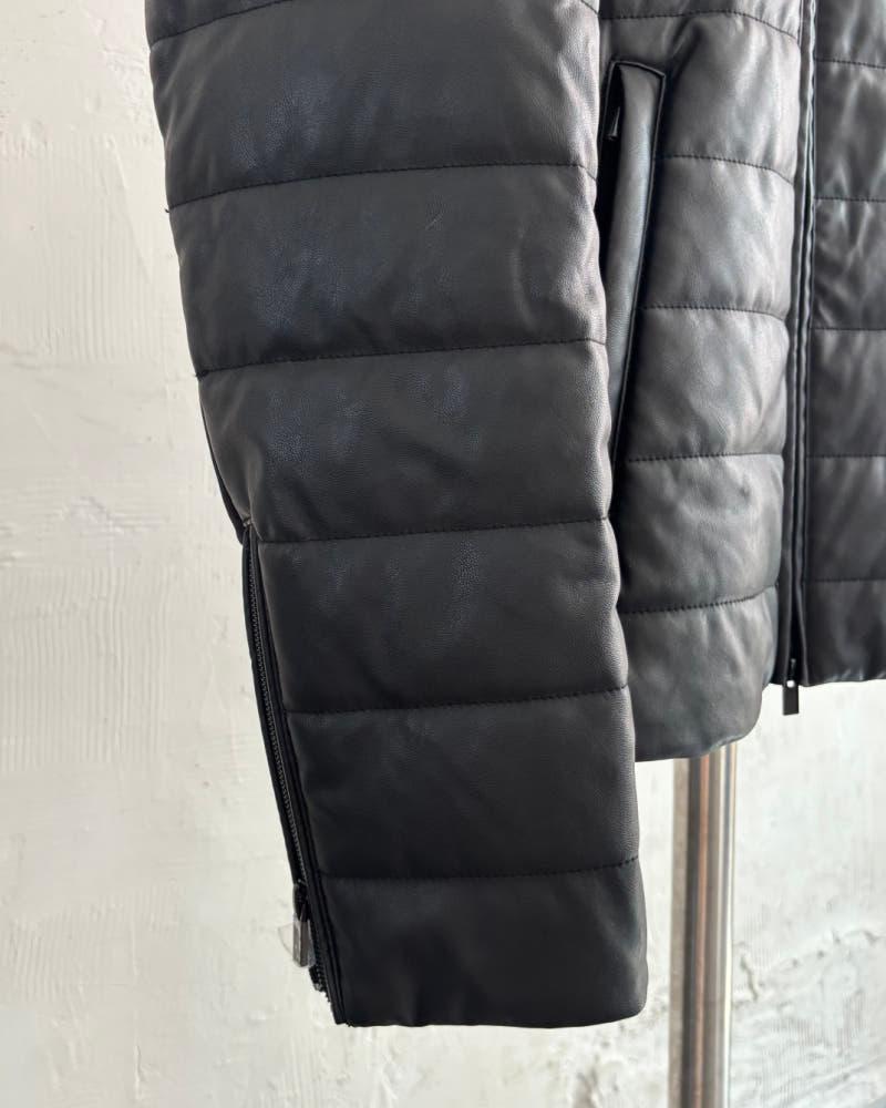 (새상품) Armani Exchange 아르마니 익스체인지 블랙 컬러 가죽 퀄팅 자켓 9