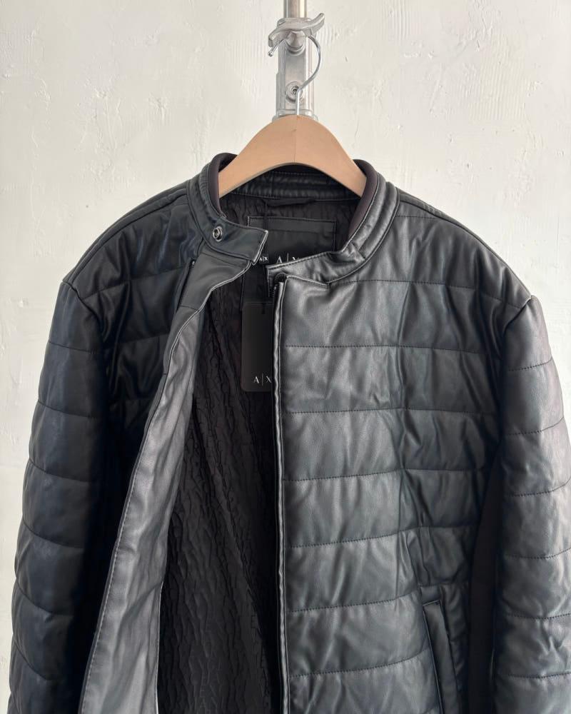 (새상품) Armani Exchange 아르마니 익스체인지 블랙 컬러 가죽 퀄팅 자켓 6