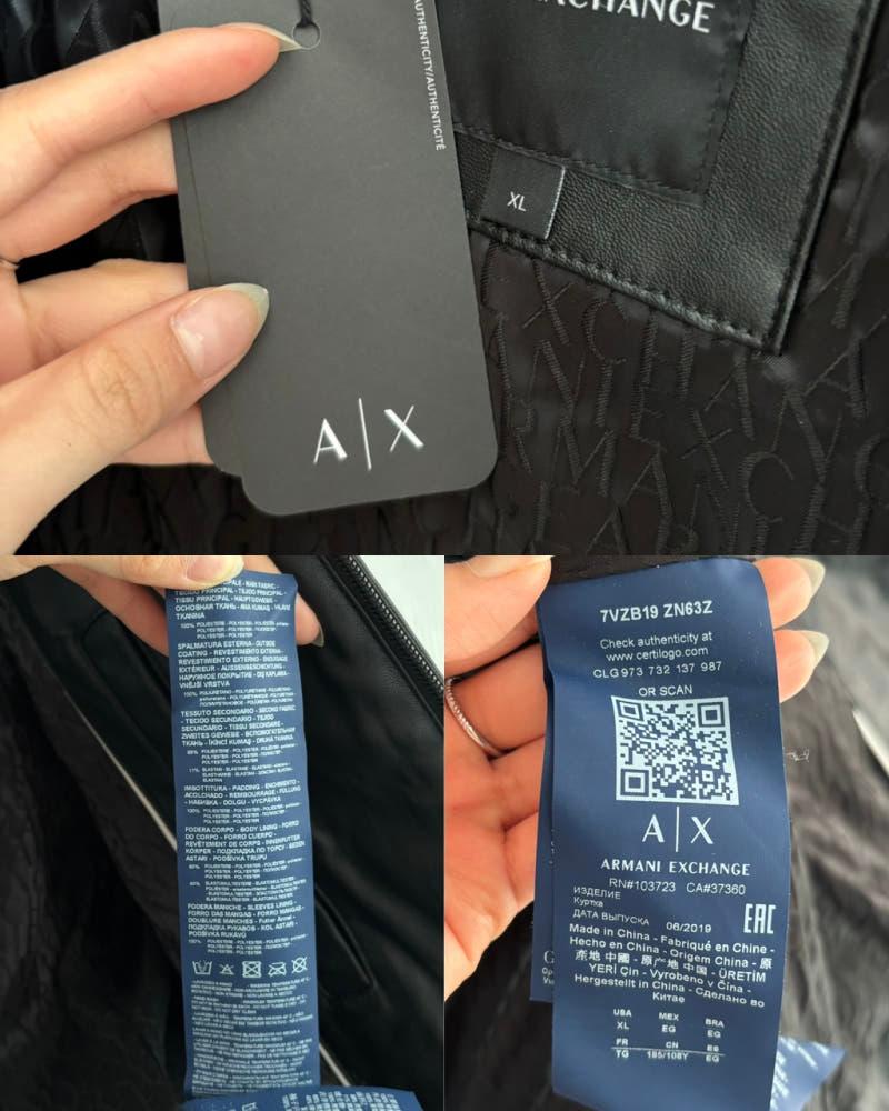 (새상품) Armani Exchange 아르마니 익스체인지 블랙 컬러 가죽 퀄팅 자켓 11