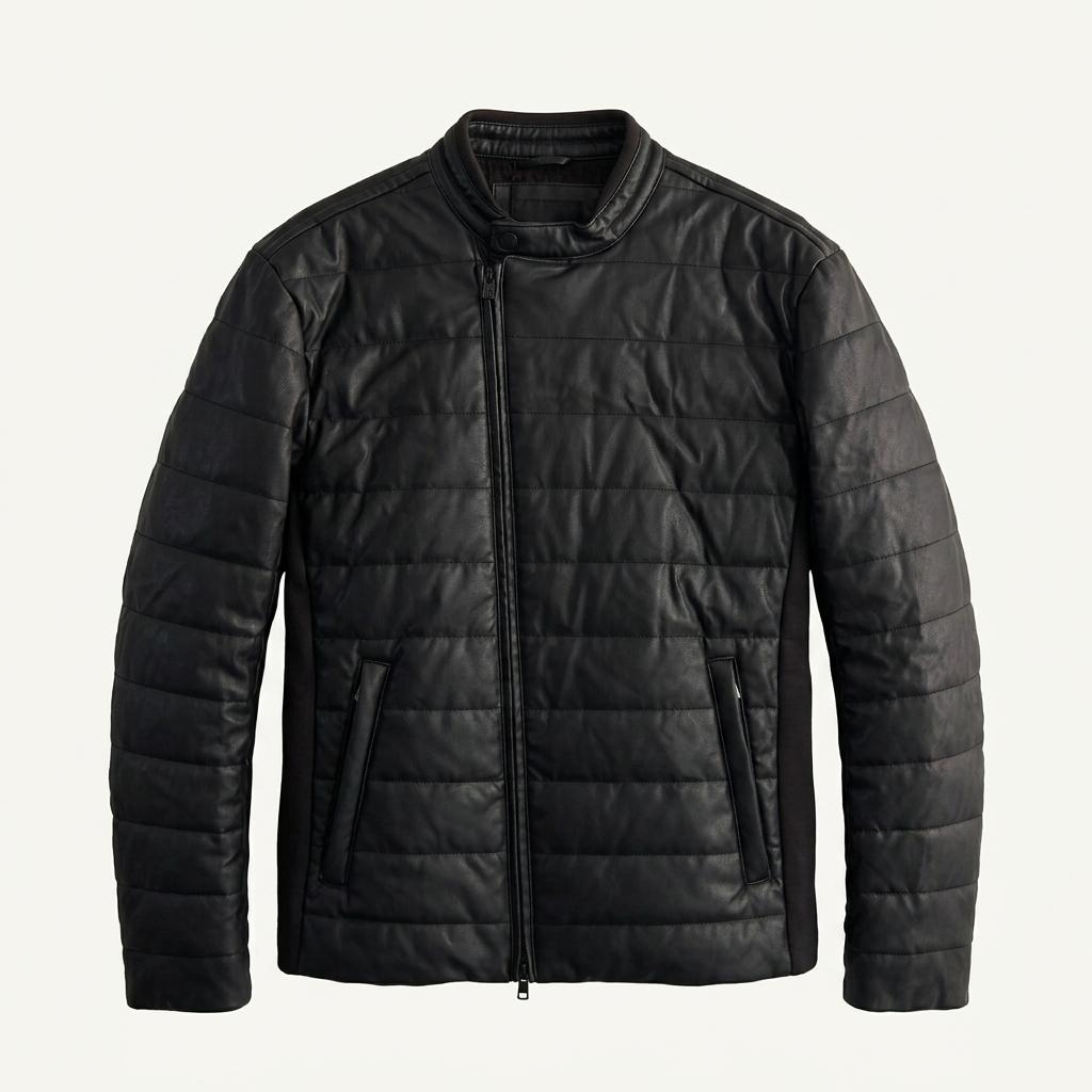 (새상품) Armani Exchange 아르마니 익스체인지 블랙 컬러 가죽 퀄팅 자켓 1