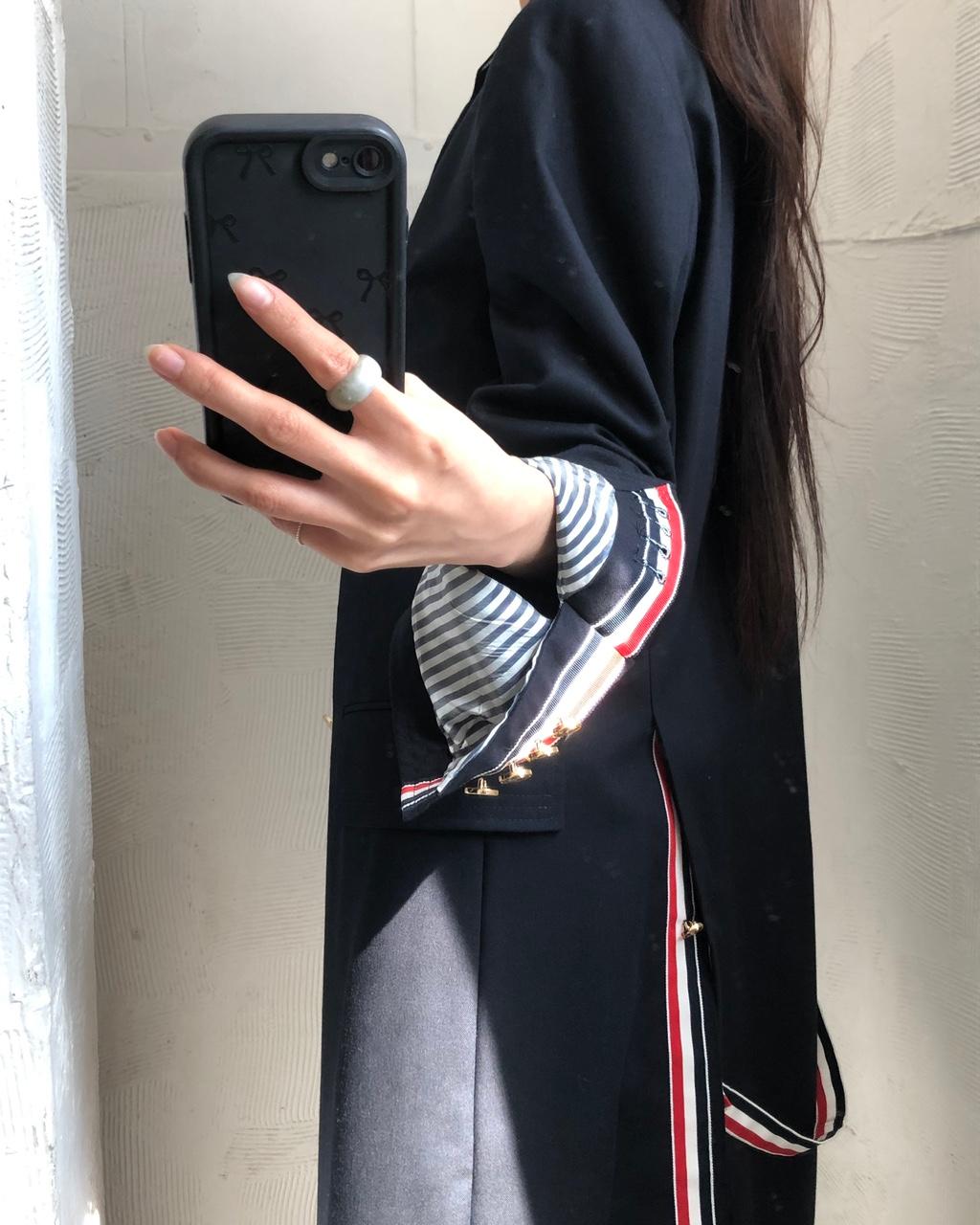 Thom Browne 톰브라운 네이비 체스터필드 코트 2