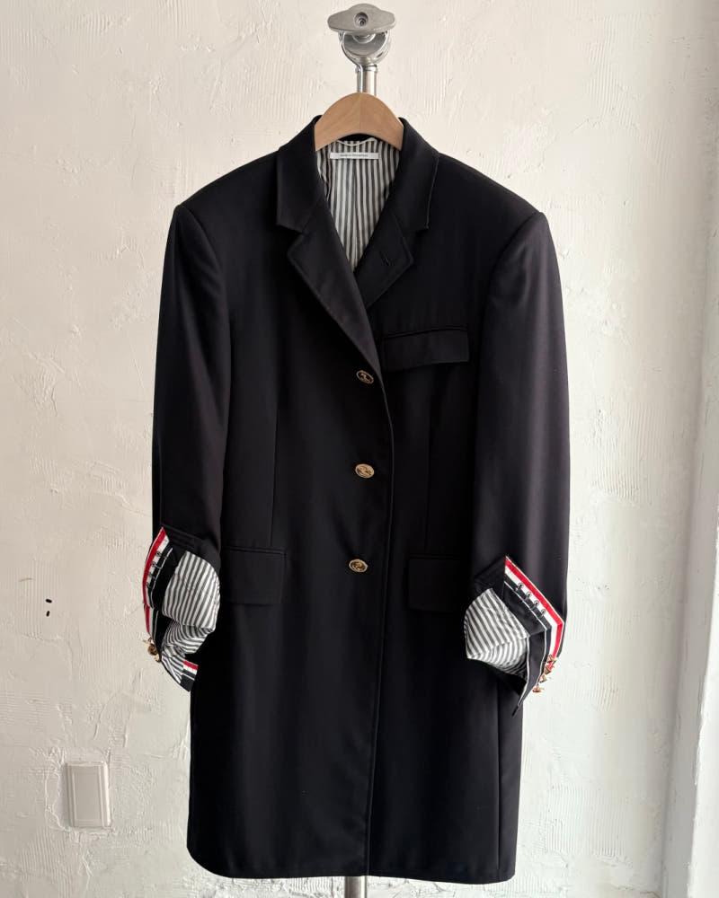 Thom Browne 톰브라운 네이비 체스터필드 코트 8