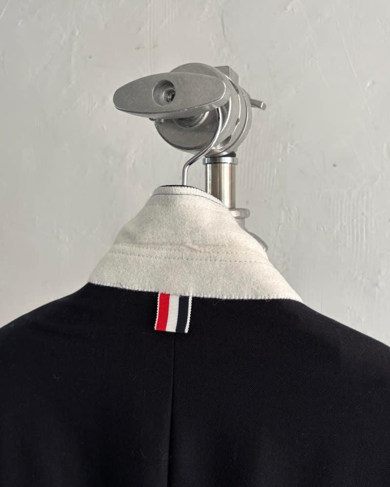 Thom Browne 톰브라운 네이비 체스터필드 코트 10