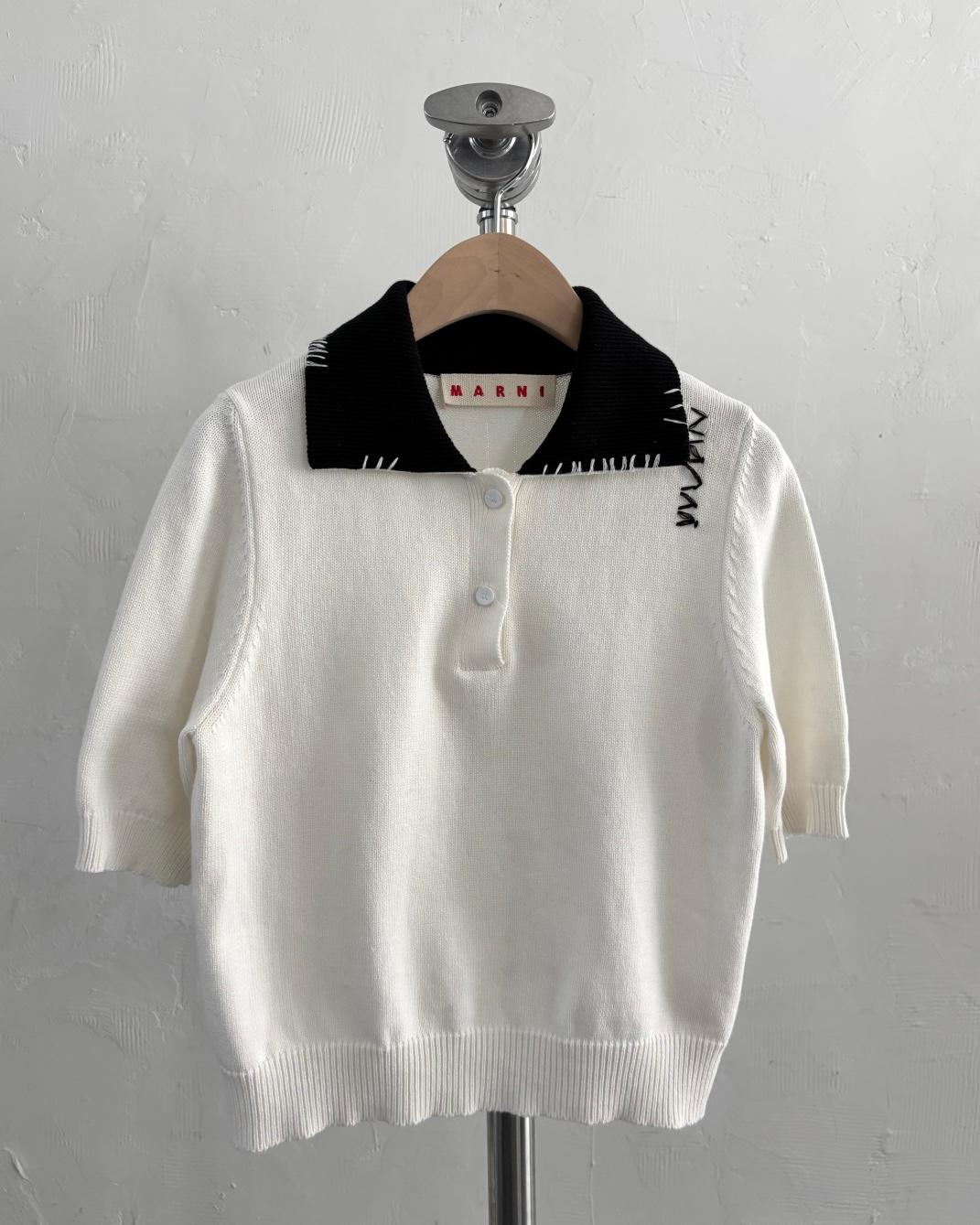 Marni 마르니 화이트 반팔 니트 2