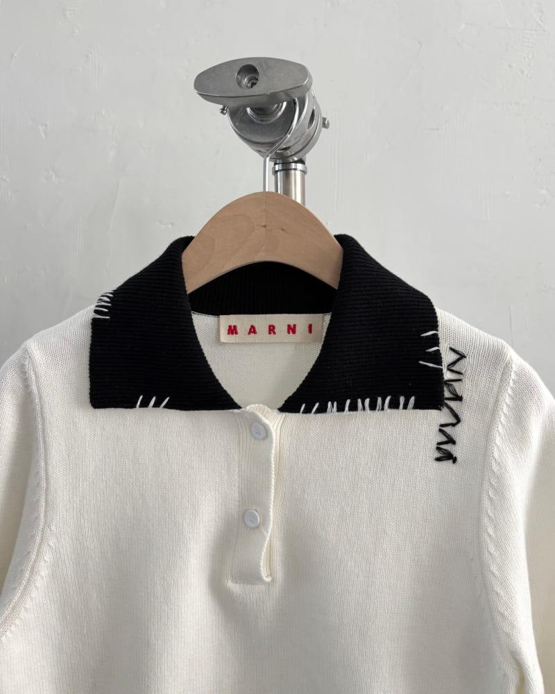 Marni 마르니 화이트 반팔 니트 4