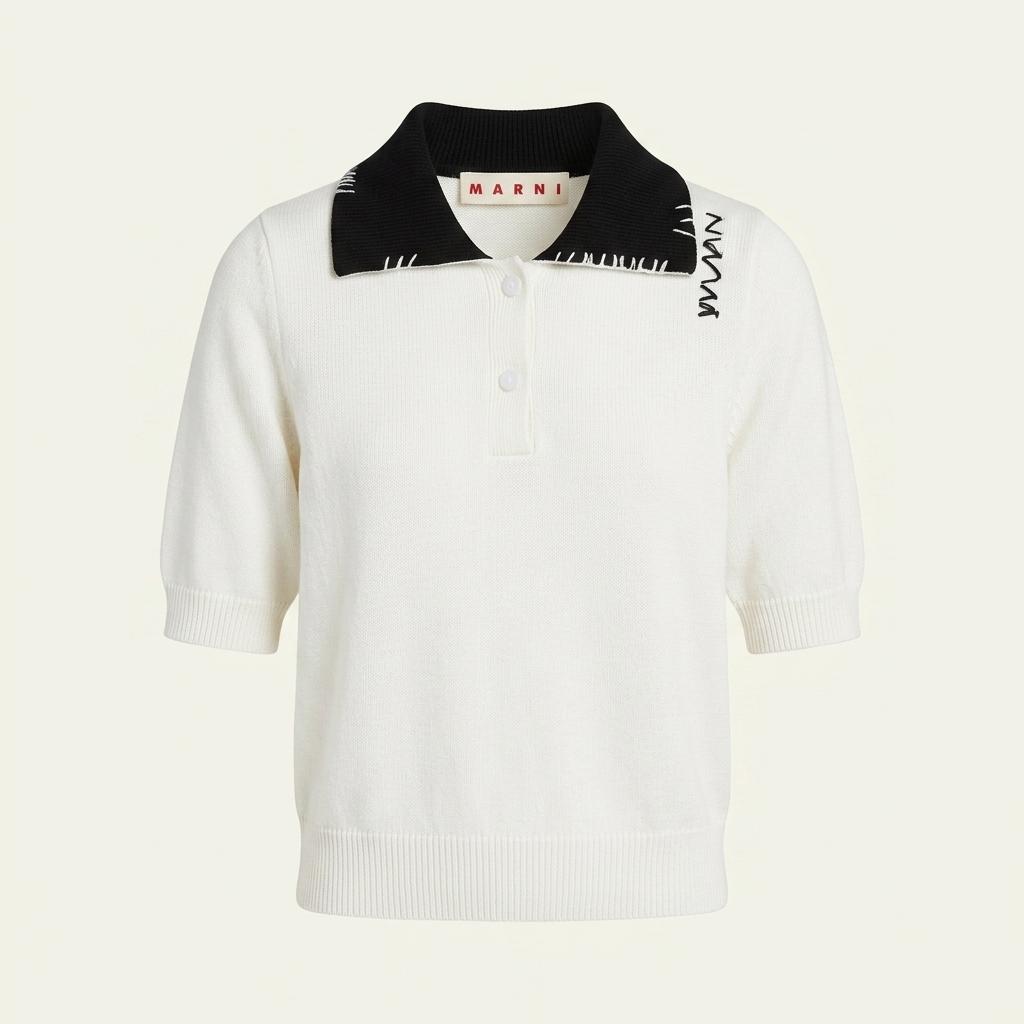 Marni 마르니 화이트 반팔 니트 1