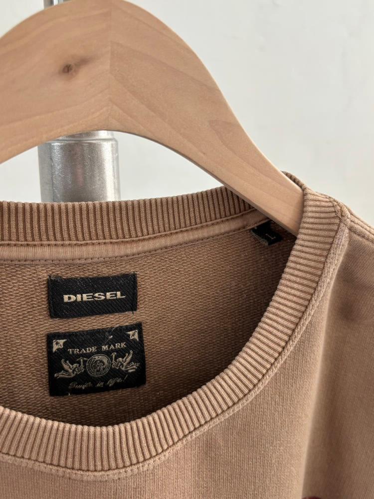 Diesel 디젤 브라운 그래픽 맨투맨 10