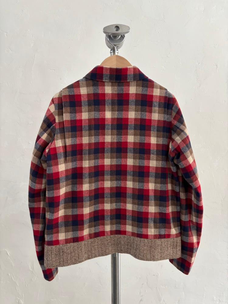 Bape 베이프 체크 울 집업 자켓 9