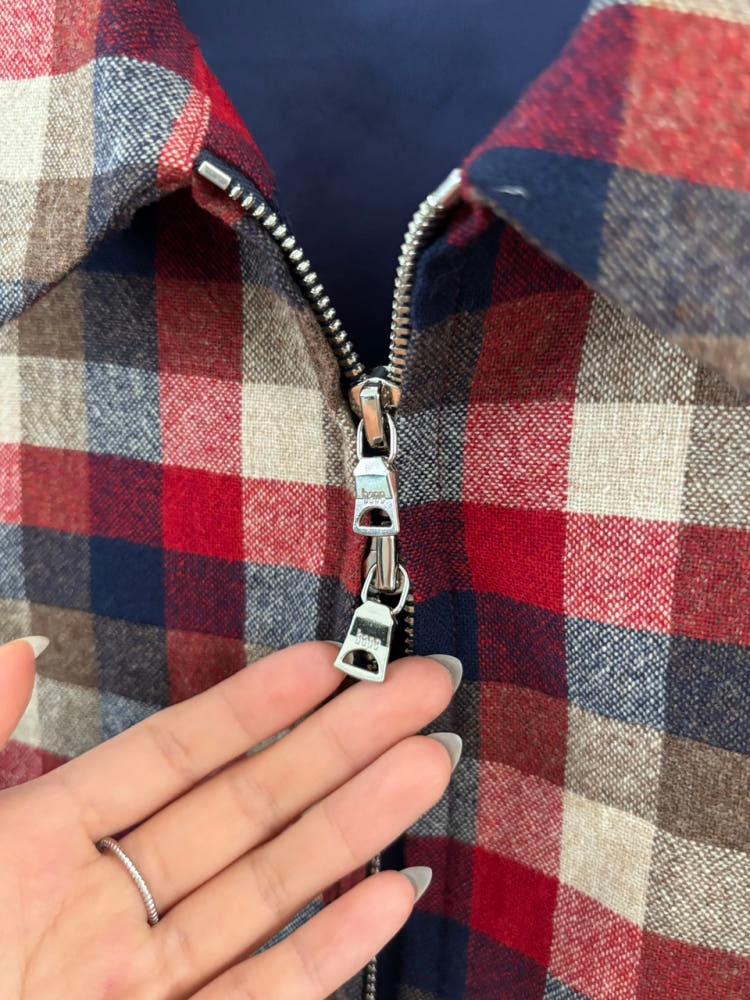 Bape 베이프 체크 울 집업 자켓 6