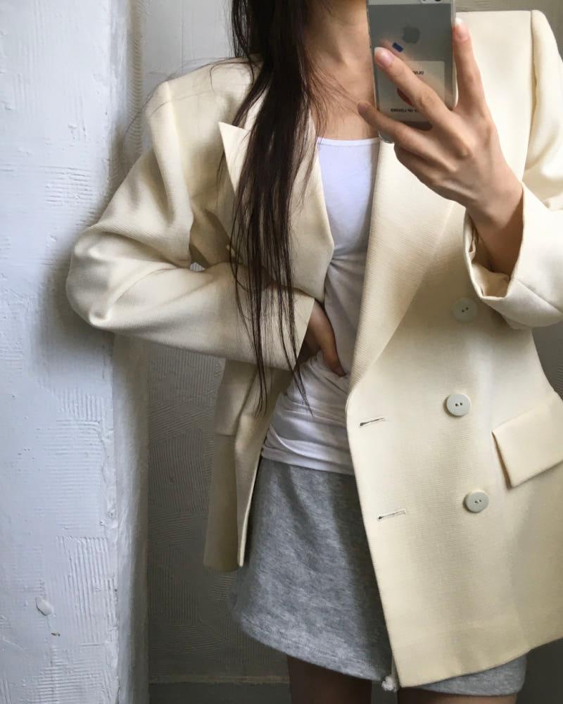 Yves Saint Laurent 입생로랑 90‘s 화이트 더블 브레스티드 블레이저 5