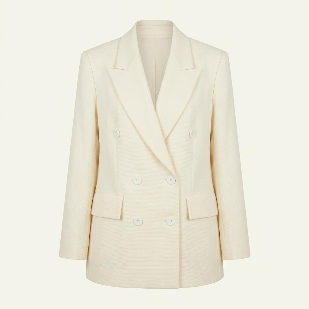 Yves Saint Laurent 입생로랑 90‘s 화이트 더블 브레스티드 블레이저 1