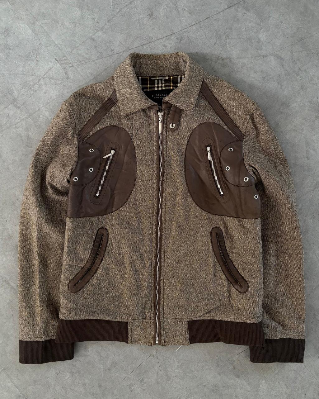 Burberry 버버리 블랙라벨 울 레더 디테일 자켓 2
