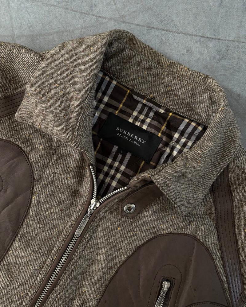 Burberry 버버리 블랙라벨 울 레더 디테일 자켓 6
