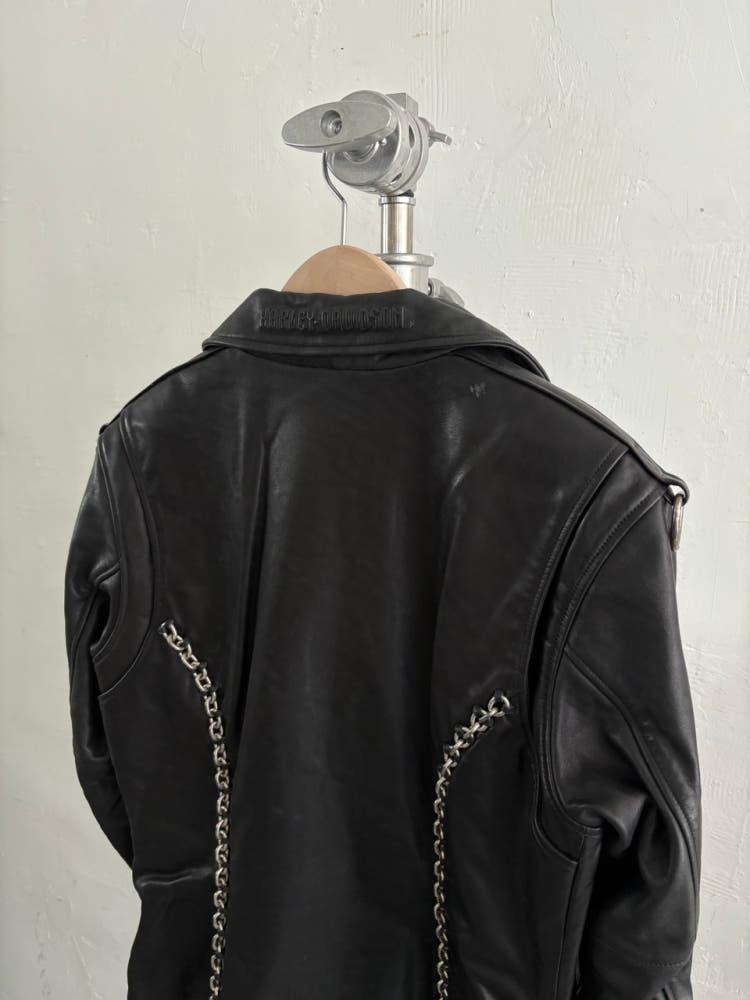 Harley-Davidson 할리 데이비슨 체인 레더 라이더 자켓 10