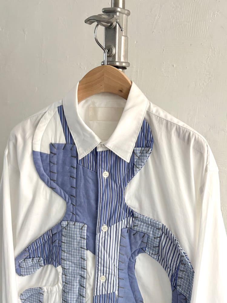 Comme des Garcons 꼼데가르송 SHIRT 패치워크 화이트 셔츠 4