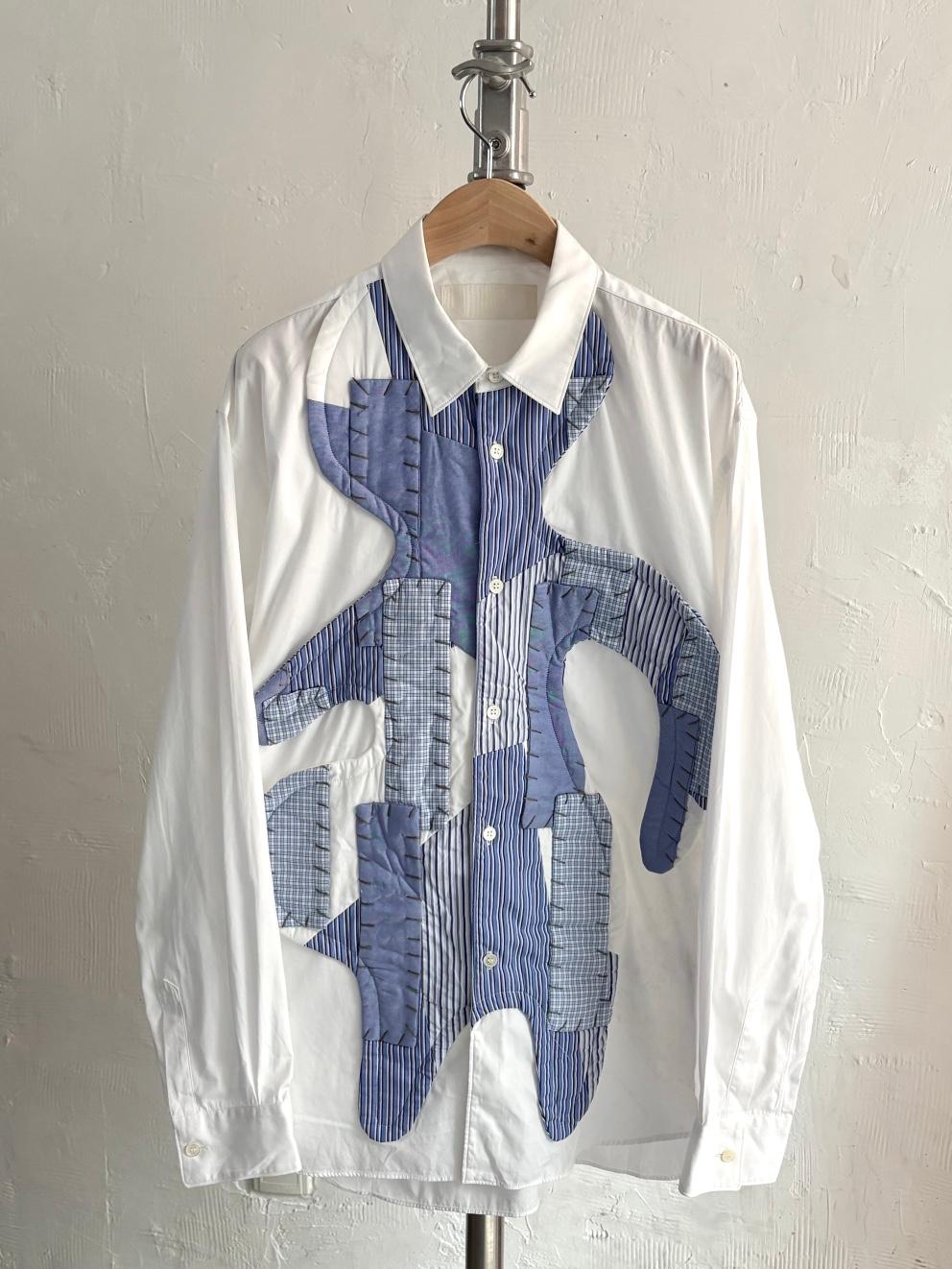 Comme des Garcons 꼼데가르송 SHIRT 패치워크 화이트 셔츠 2