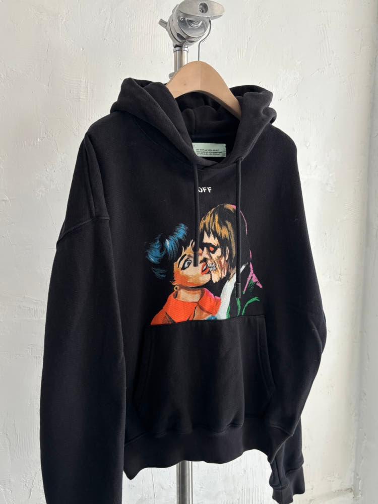Off White 오프화이트 Kiss 그래픽 백로고 후드 스웻셔츠 7