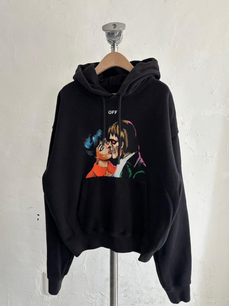 Off White 오프화이트 Kiss 그래픽 백로고 후드 스웻셔츠 3