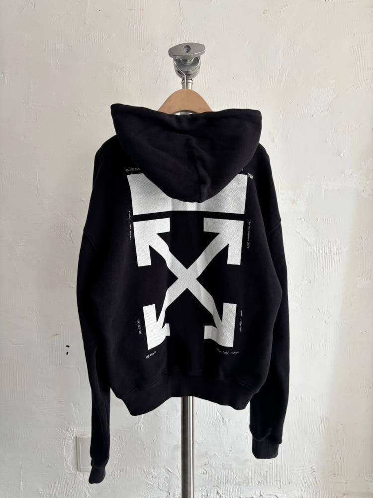 Off White 오프화이트 Kiss 그래픽 백로고 후드 스웻셔츠 10
