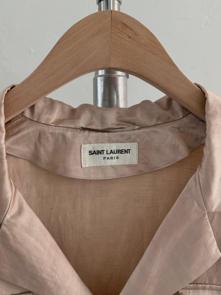 Saint Laurent 생로랑 플람메 새틴 밀리터리 자켓 5