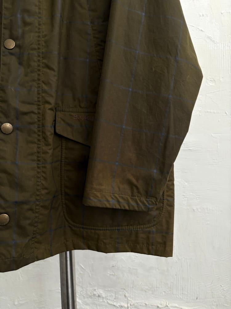 Barbour 바버 비데일 체크 왁스 자켓 6