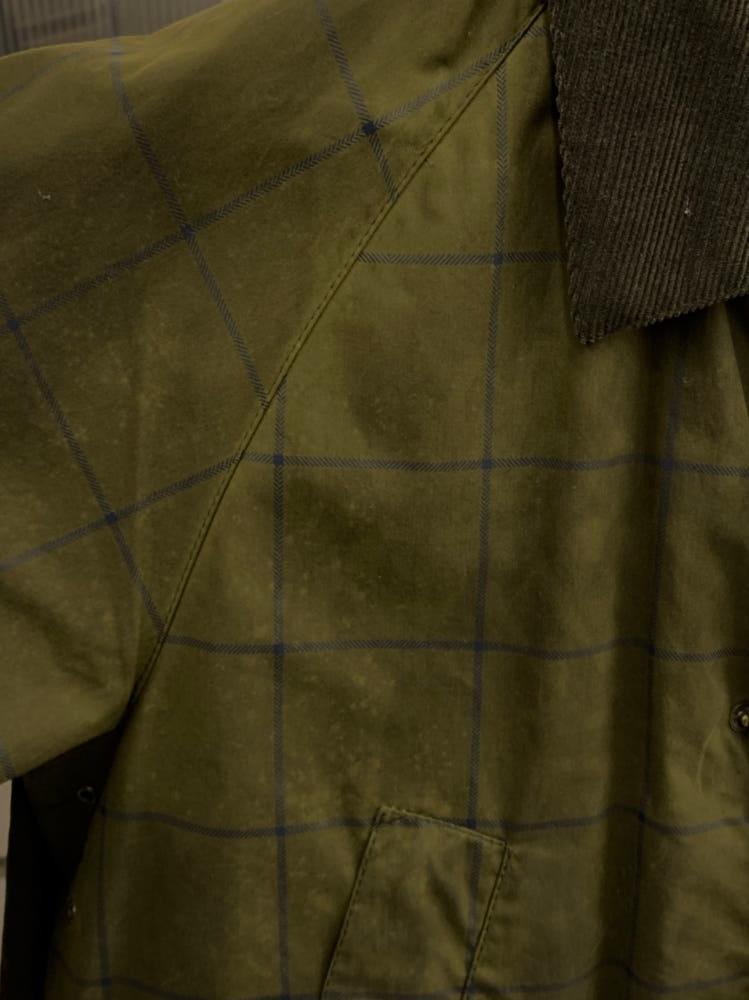 Barbour 바버 비데일 체크 왁스 자켓 9