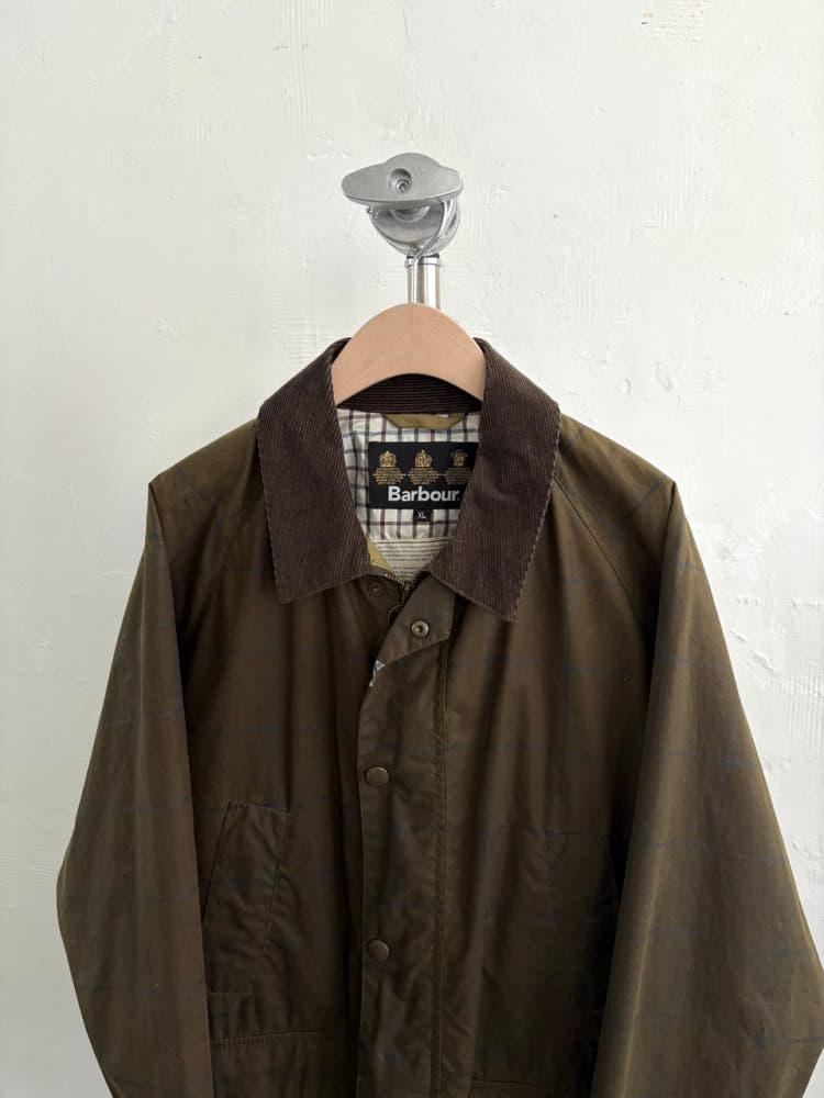 Barbour 바버 비데일 체크 왁스 자켓 4