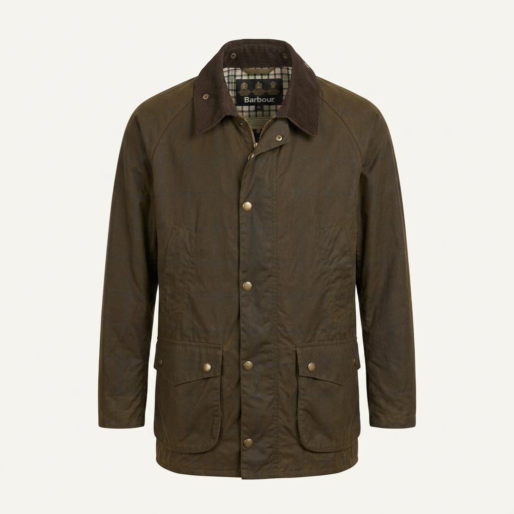 Barbour 바버 비데일 체크 왁스 자켓 1
