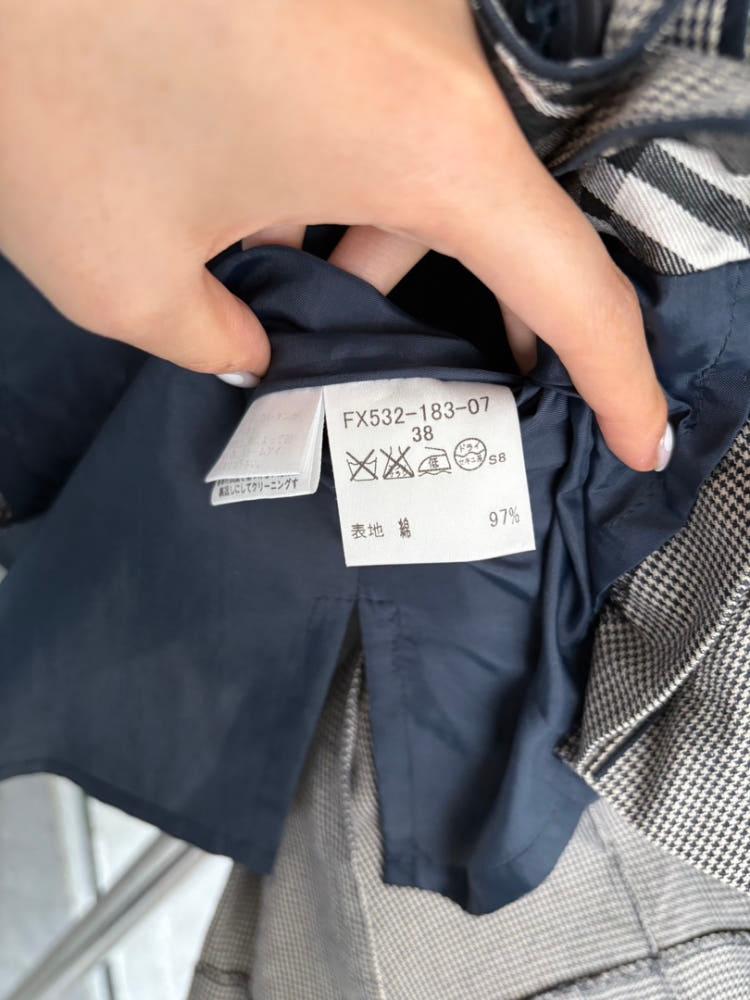 Burberry 버버리 블루라벨 5버튼 하운드투스 플리츠 미니 스커트 6