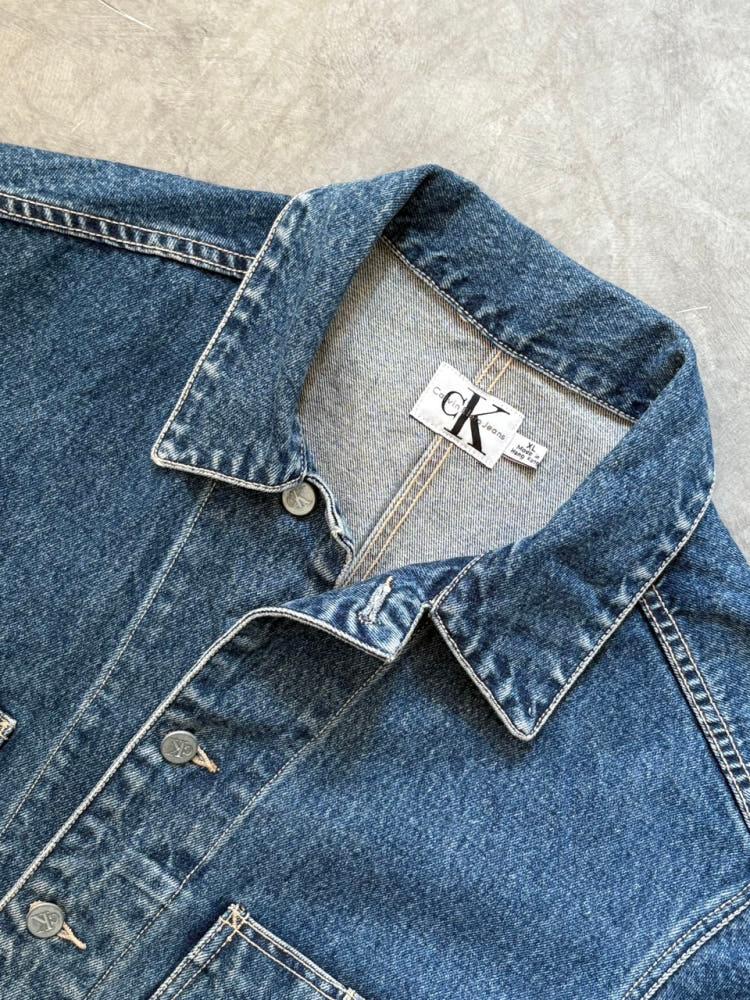 Calvin Klein Jeans 캘빈클라인 90‘s 데님 커버올 자켓 4