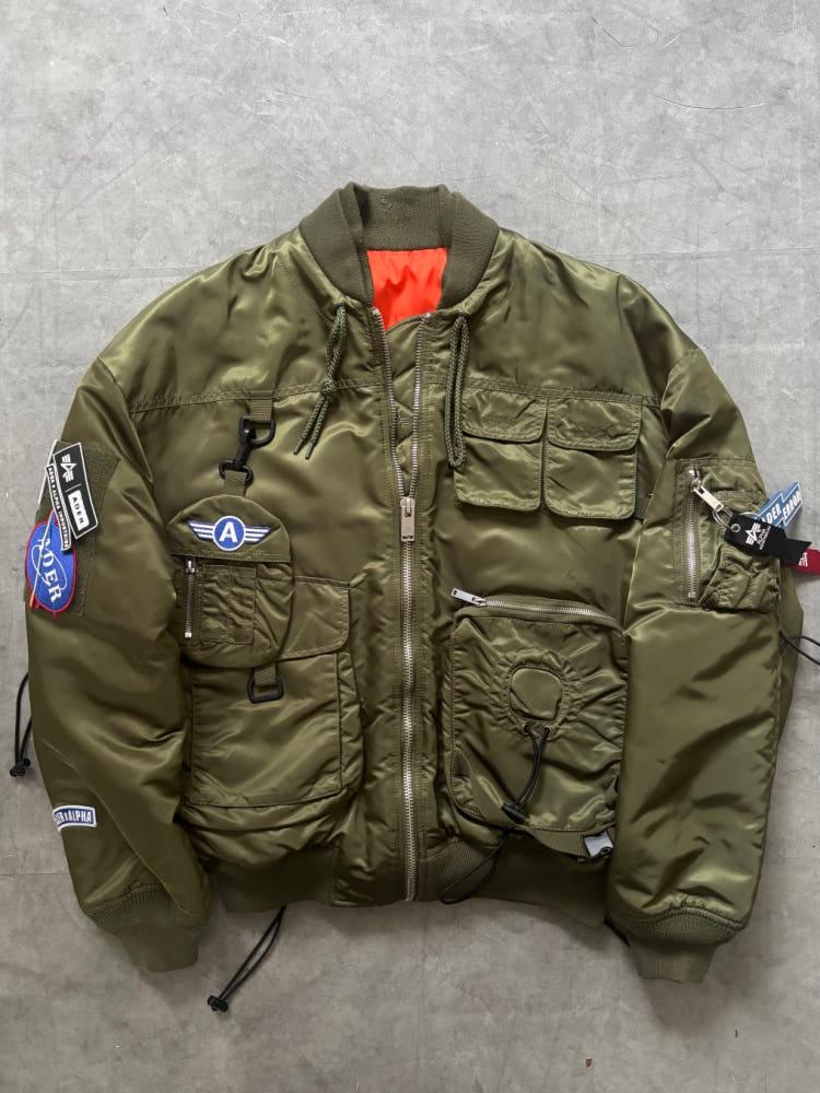 Alpha Industries 알파 인더스트리 MA-1 카키 항공 점퍼 3